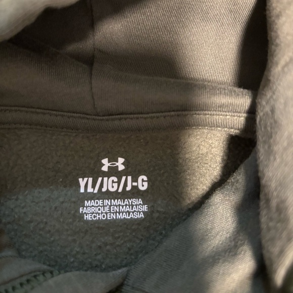 Under Armour Kids Olive Green Hoodie - Picture 2 of 3